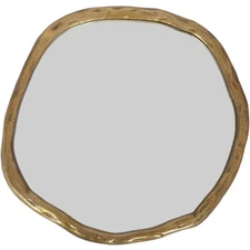 Moe's Home Collection FI-1099-32 Foundry 24 X 24 inch Gold Mirror, Small