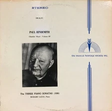Paul Hindemith, Richard Laugs, Chamber Music - Volume III : The Three Piano Sona
