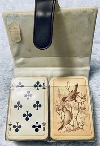 Antique Complete 1860 F.X. Schmid Double Patience Playing Card Set Collectible!