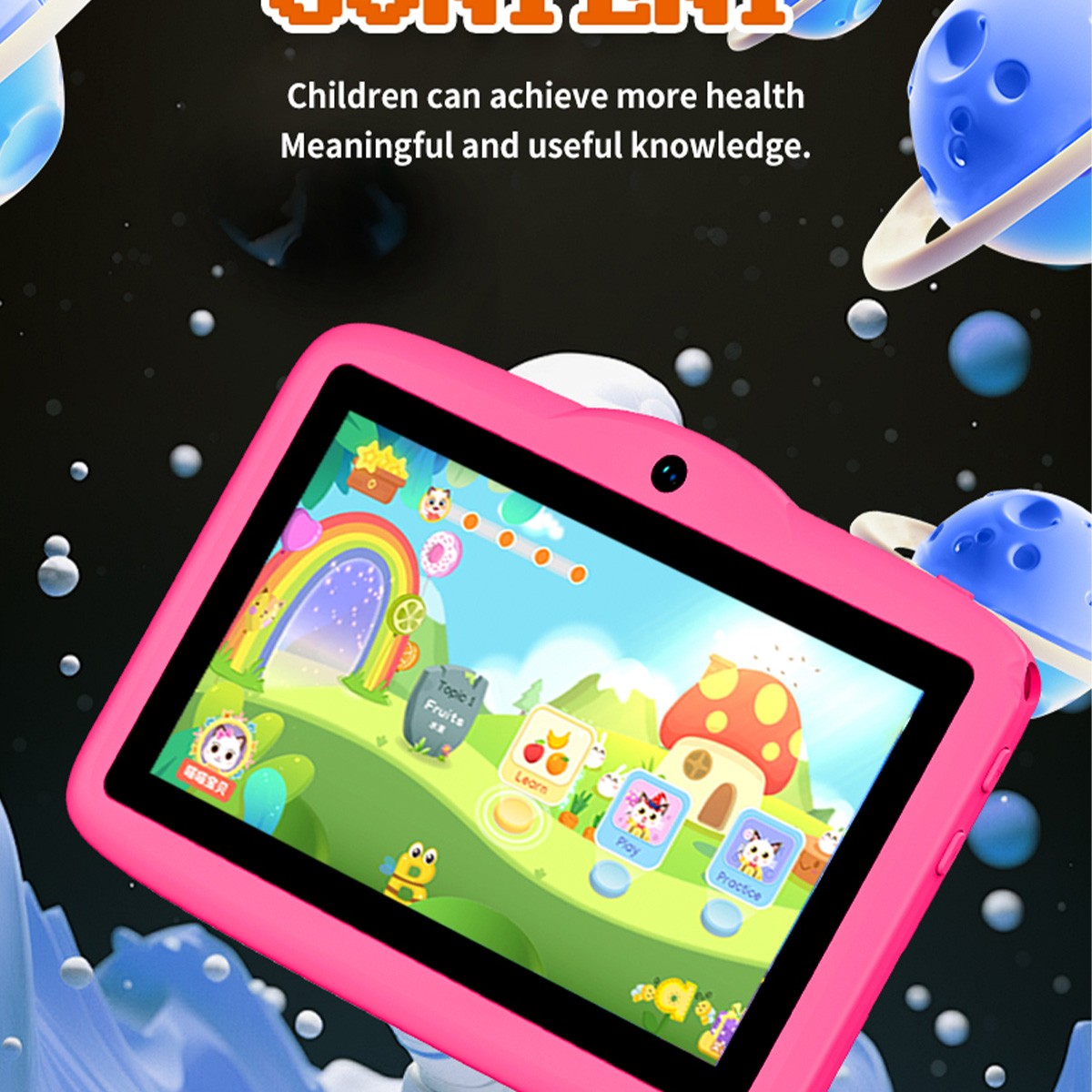 Tableta infantil de 7 pulgadas Android 13 8GB 64GB WiFi, con interfaz apta para niños, imagen 6