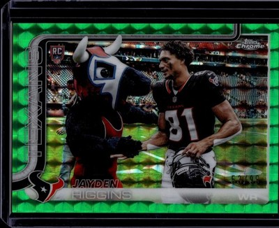 2025 Chrome Jayden Higgins #343 Rookie Image Variation Green Geometric /99