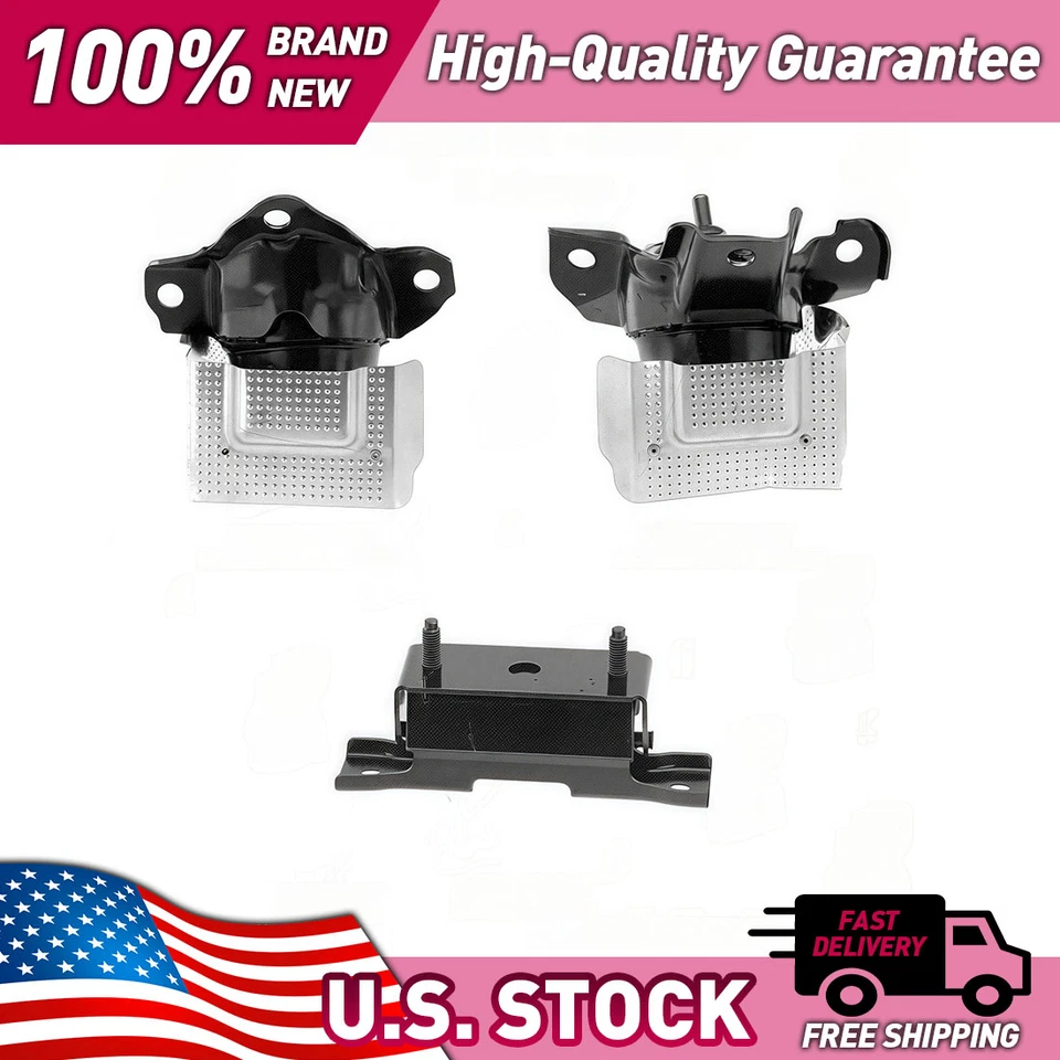 Engine Motor Mount Kit for Chevrolet Suburban 2021 2022 2023 2024 6.2L V8 - Image 3 of 4