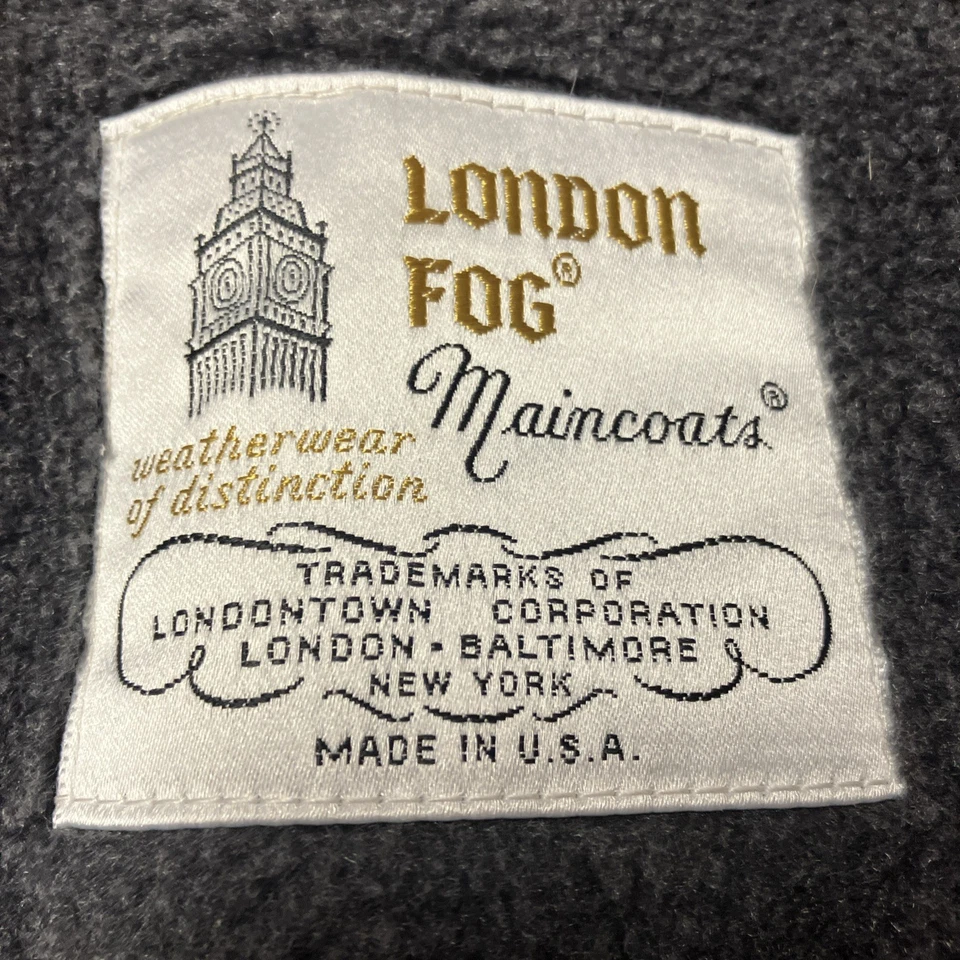 Gabardina de colección Y2K London Fog para mujer talla 12 P forrada de lana con cinturón Foto 4 de 4