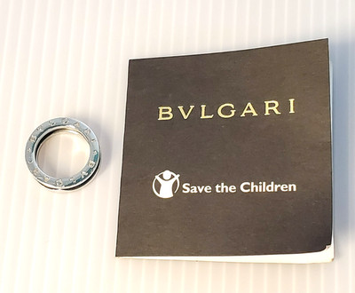 Bvlgari B.Zero 1 Ring Sterlingsilber & schwarze Keramik