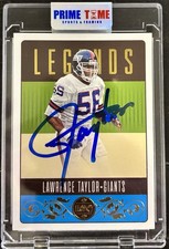 2023 Panini Legacy Lawrence Taylor In Person Autograph SWAU Cert. Giants