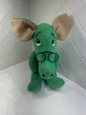 ANIMAL FAIR INC. 1976 C&S BANK EXCLUSIVE GREEN AARDVARK 14" PLUSH STUFFED ANIMAL