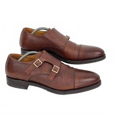 Berwick Double Monk Strap Made in Spain Goodyear Welted Mens Shoes UK 10.5