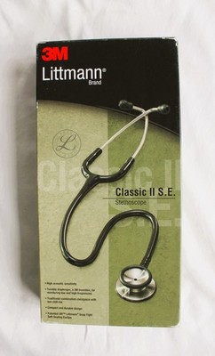 3M Littmann Classic II SE Stethoscope - USA Model 2201 Black 28 / 71 cm w/Manual
