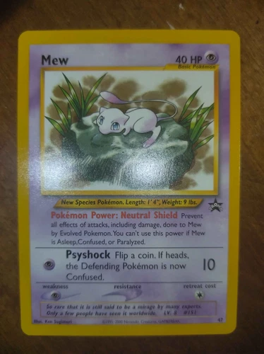 New ListingPokemon Mew Card 47 Promo Black Star Wizards of the Coast Near Mint