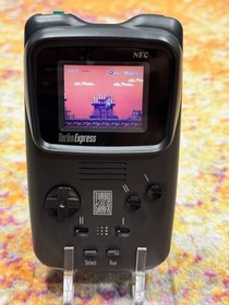 NEC Turbo Grafx 16 Turbo Express Handheld Game Console Fully Recapped ! W/ Game