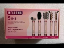 Mescomb 5-in-1 Hair Dryer Brush Set with High-Speed Brushless Motor Used Once.