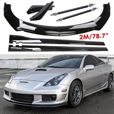 Front Bumper Lip Splitter Spoiler Side Skirt Body Kit For Toyota Celica 2000-05
