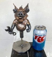  Hog Gear Shift Knob Rat Rod Hot Rod  Solid Metal Rollin holy art n fab