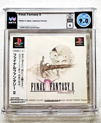 Final Fantasy II - WATA 9.0 A Sealed PS1 SquareSoft 2002 JPN PlayStation PSA 