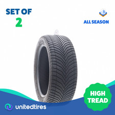 Set Of 2 Used 23545r18 Michelin Crossclimate 2 98v - 9.532 Set Of 2 Used 23545r18 Michelin Crossclimate 2 98v - 9.532