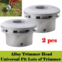 2X Alu Doppelfadenkopf Motorsense Rasentrimmer Fadenspule MäHkopf Freischneider