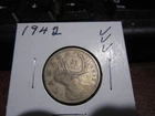1942 - Canada silver 25 cent - Canadian quarter