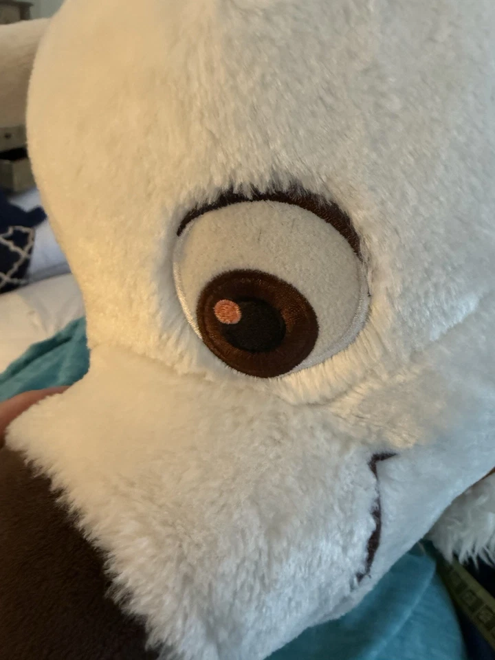 Jumbo Disney Bolt SIT Dog 30" Rare Vintage Retired Embroidered Eye Pink Stiching - Image 2 of 4