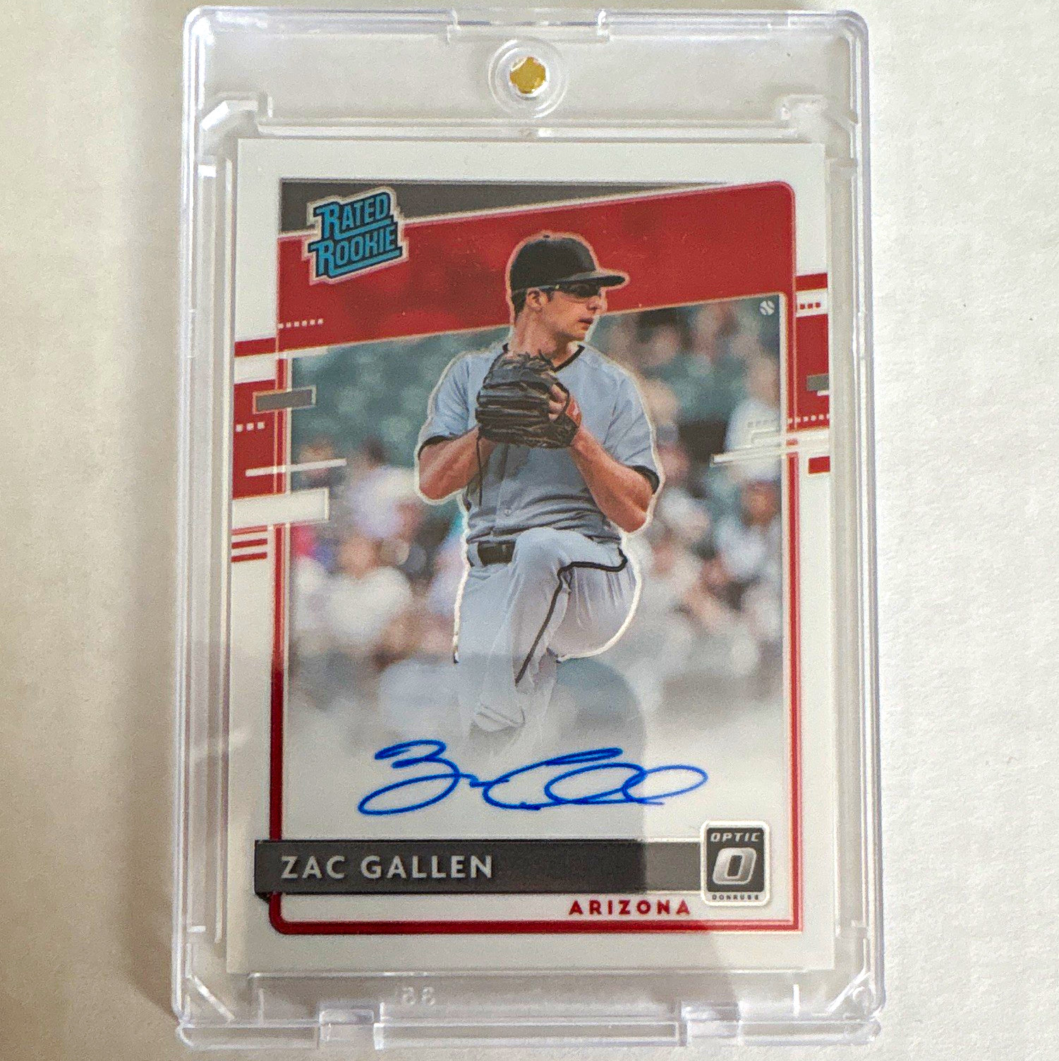 Panini 2020 Donruss Optic Rated Rookie Signatures Zac Gallen Auto RC #RRS-ZG