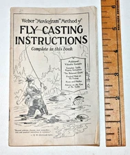 Vintage 1931 Weber Moviegram Method of Fly Casting Instructions Booklet
