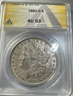 1882-O $1 Morgan Silver Dollar ANACS AU 53