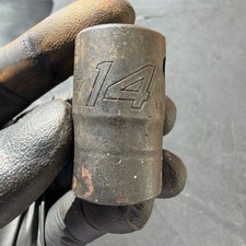 Snap-On USA 1/2" Drive 14mm Metric 6pt Shallow Impact Socket IMM140