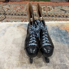 Vintage CCM Mustang Ice Hockey Skates Sz 11.5 Black Shoe Sz 10.5 Canadian