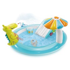 Inflatable Pool 6.6 x 5.6 4 Gator Kiddie Water Play Intex 57165EP Outdoor Swim