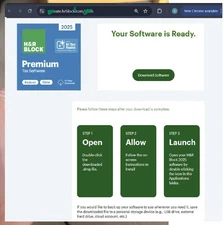 H&R Block Tax Software Premium 2025 PC/Mac [Key Card]