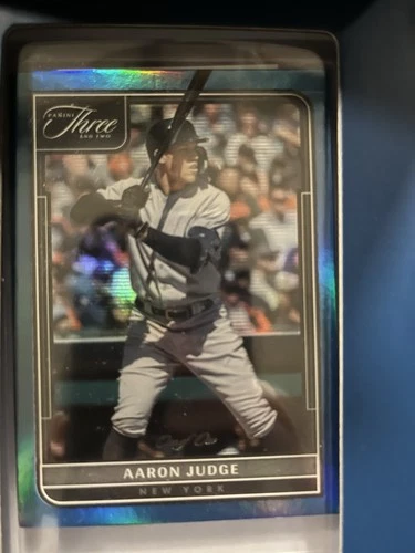 2022 Panini Three and Two - Holo Blue Aaron Judge 1/1