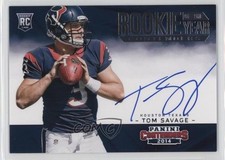 2014 Panini Contenders Rookie of the Year RPS /100 Tom Savage #ROY-TS Auto z9m