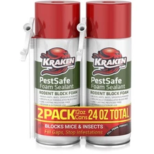 Pestblokc Spray Foam Sealant - (2x12oz) Polyurethane Expanding Foam Sealant f...