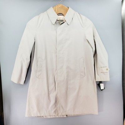 Vtg Hill & Archer Trench Coat Removable Warm Layer Water Wind Resistant 46R NWT