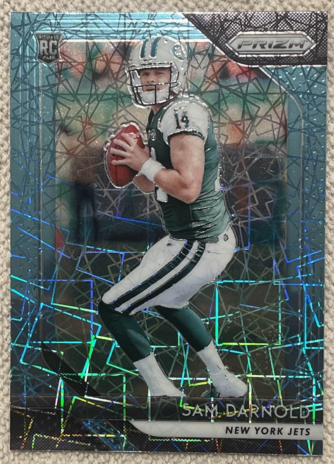 SAM DARNOLD RC 2018 Prizm Lazer Rookie #203 Jets/Seahawks