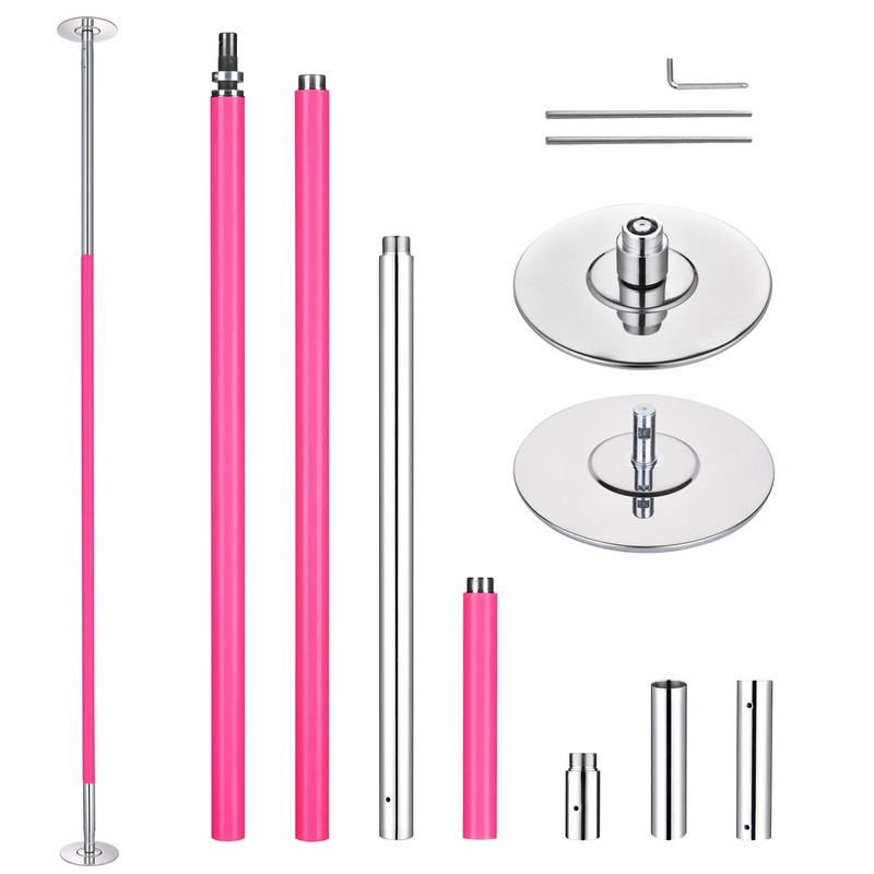 Yescom 11.7 Ft Static Spinning Dancing Pole Kit 45mm Silicone Party Club
