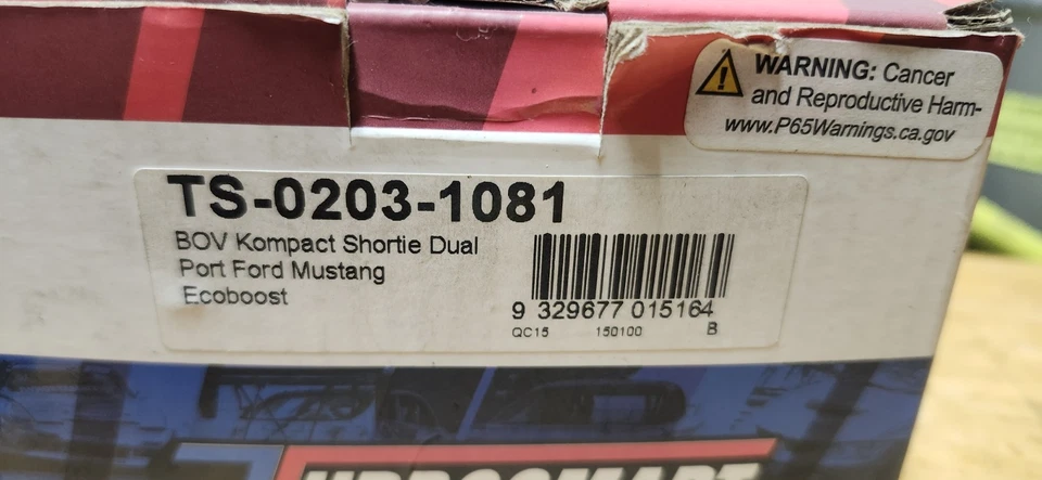Usado Turbosmart BOV Kompact Shortie Doble Puerto Ford Mustang EcoBoost TS-0203-1081 Foto 4 de 4