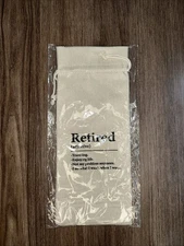 “Retired” Humorous Drawstring Wine Bottle Gift Bag, 13.4”L x 6.3”W