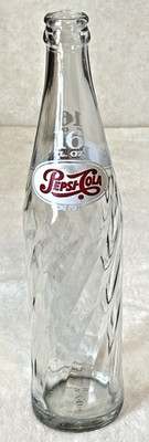 1967 Drink-Sparkling -Pepsi-Cola  -16 oz-Clear Spiral Glass Soda-Pop Bottle