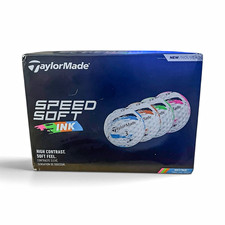 TaylorMade SpeedSoft Ink Multicolor Golf Balls 12-Pack High Visibility Soft