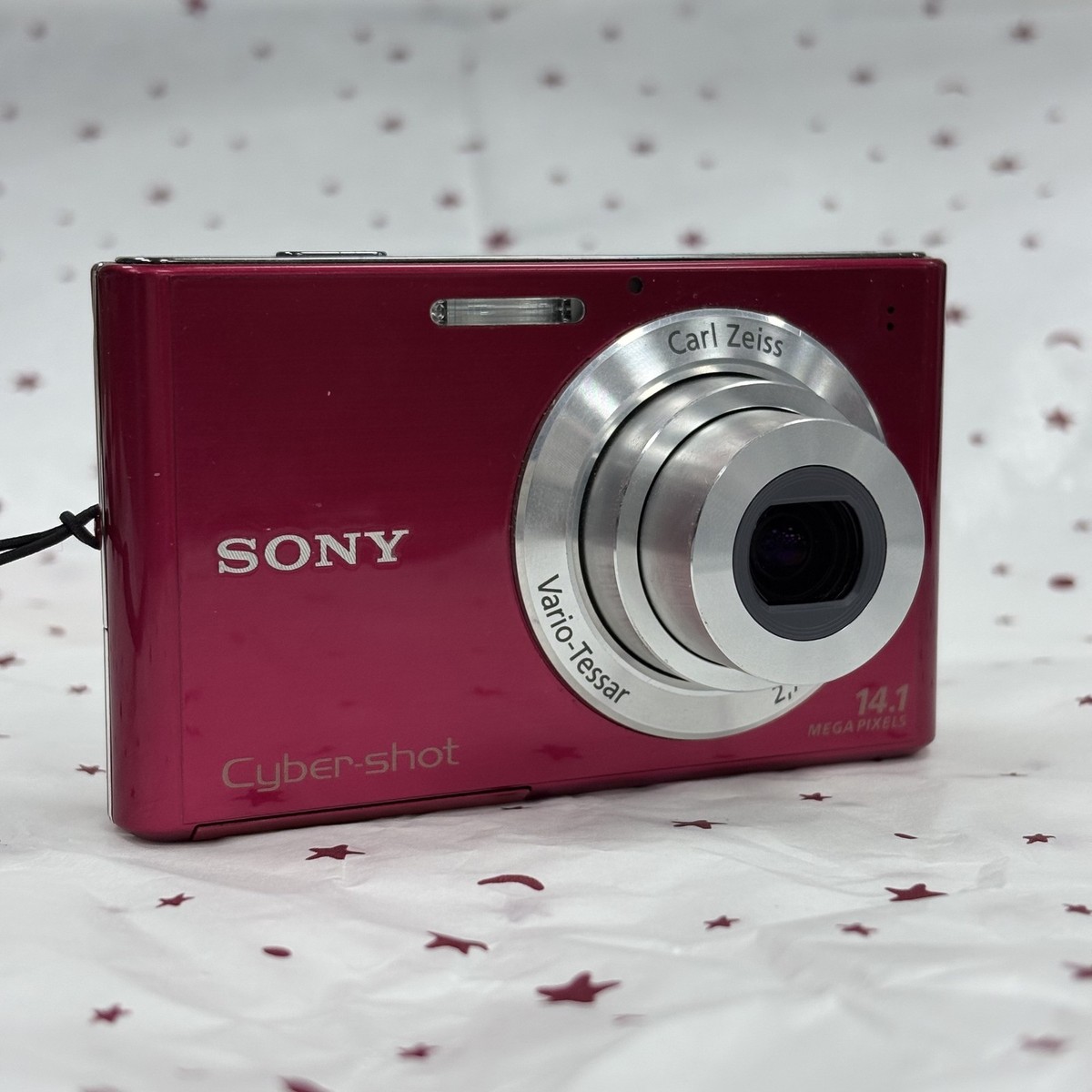 SONY Cyber-Shot DSC-W330 14.1MP Vintage Digital Camera 4× Zoom Red