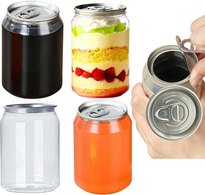 Disposable Juice Bottles 200 Pack, 8.4Oz Plastic Cups with Lids, Sealable Contai