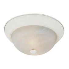 TRANS GLOBE Bel Air Lighting 2- Light White CFL Flushmount