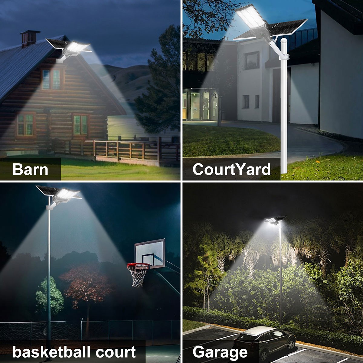 16000W Super Bright Commercial Solar Street Light Outdoor Road Dusk to Dawn Lamp