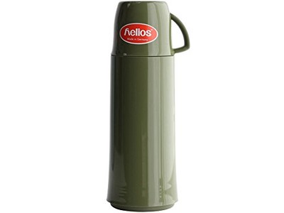 Helios Table Top Vacuum Flask ''Elegance'' 500Ml Olive Green 544269 Glass #1