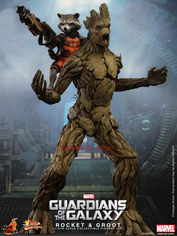 Hot Toys 1/6 Mms254 Guardians Of The Galaxy:Rocket And Groot