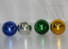 4Pc Vintage Look Rond 2,5'' Multicolore Boule En Verre/Kugel Décoration De Noël