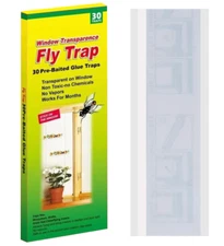 Mosqueda Window Fly Traps, Sticky Fly Traps for Indoors, Fly Catchers 30 Pack