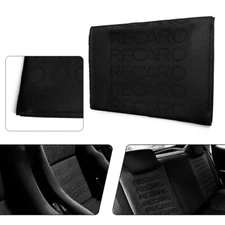 JDM Full Black Fabric Cloth For Car Seat Panel Armrest Decoration 1M×1.6M