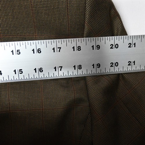 Hart Schaffner Marx 40S Brown Chicago 100% Wool Mens Blazer Suit Jacket Coat - Picture 10 of 12