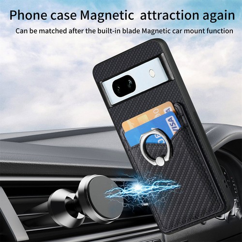 Para Google Pixel 8 7 6 Pro 7A 6A, Estuche tipo billetera con soporte para anillo - Imagen 3 de 50